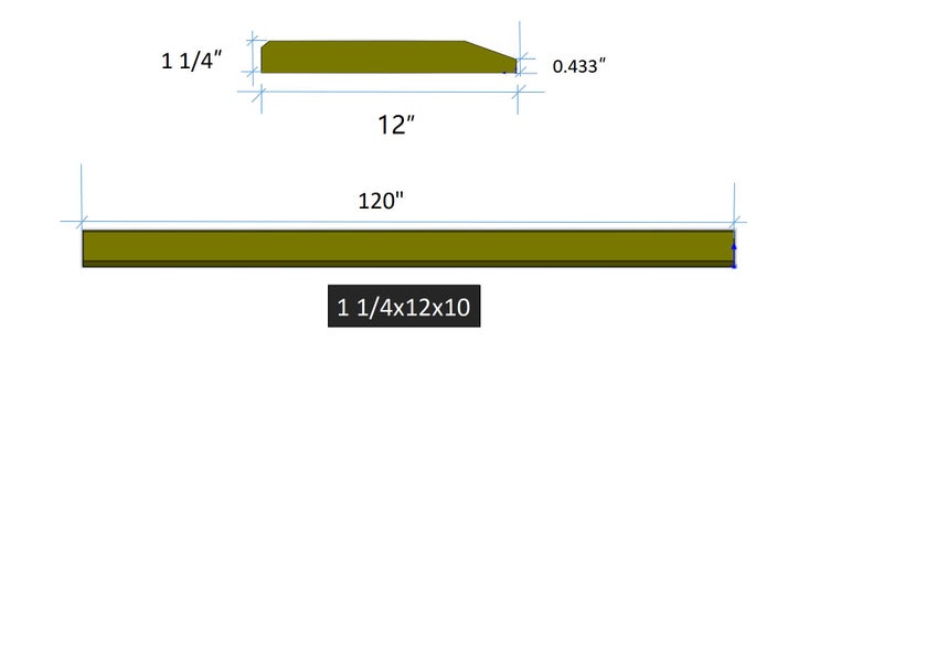 1 1/4 X 12 X 10 | Caterpillar Cutting Edges