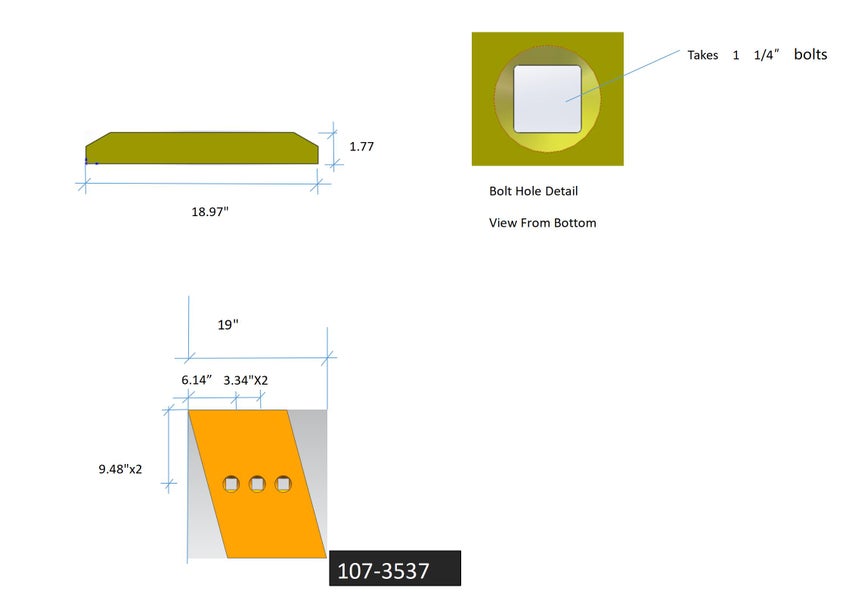 107-3537 | Caterpillar Segments-3 BOLT