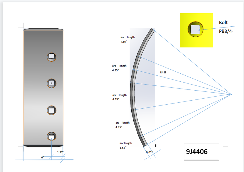 9J4406 | Caterpillar Grader Blades