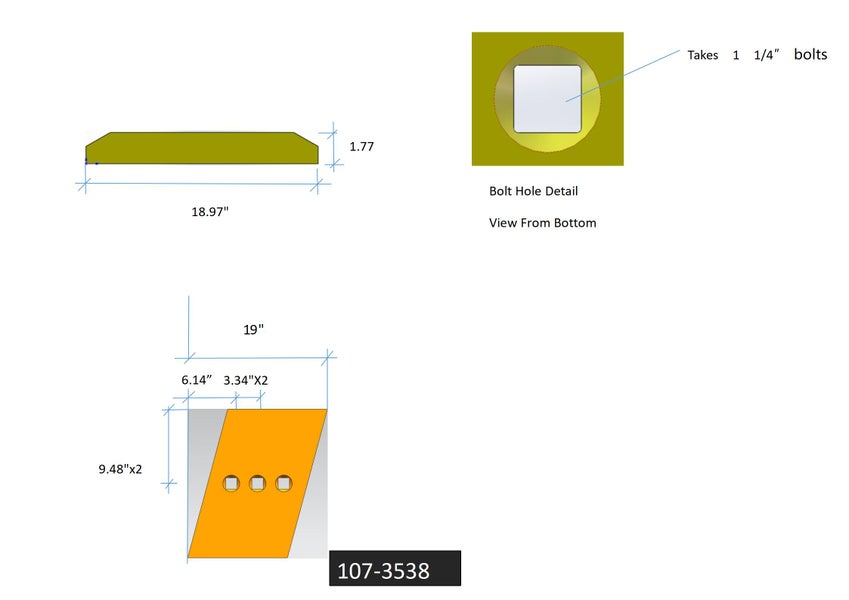 107-3538 | Caterpillar Segments-3 BOLT