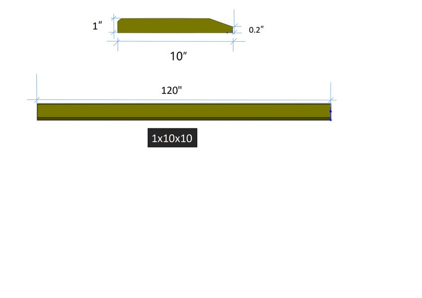 1 X 10 X 10 | Caterpillar Cutting Edges