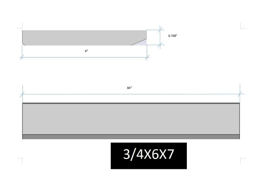3/4 X 6 X 7 | Caterpillar Cutting Edges