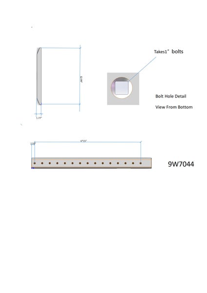 9W7044 | Caterpillar Cutting Edges-89" LONG