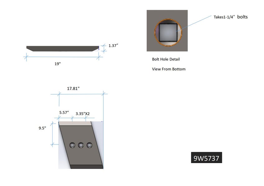 9W5737 | Caterpillar Segments-3 BOLT
