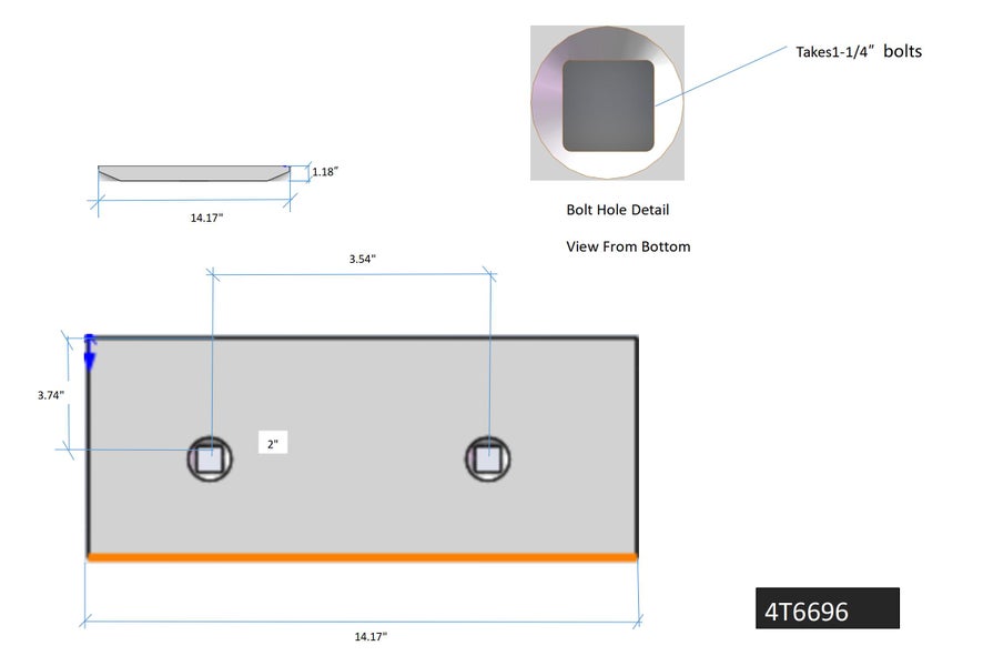 4T6696 | Caterpillar Segments-2 BOLT