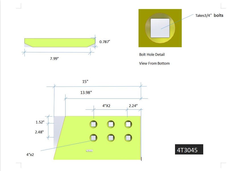 4T3045 | Caterpillar End Bits-LEVEL CUT