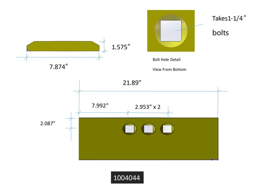 100-4044 | Caterpillar Cutting Edges