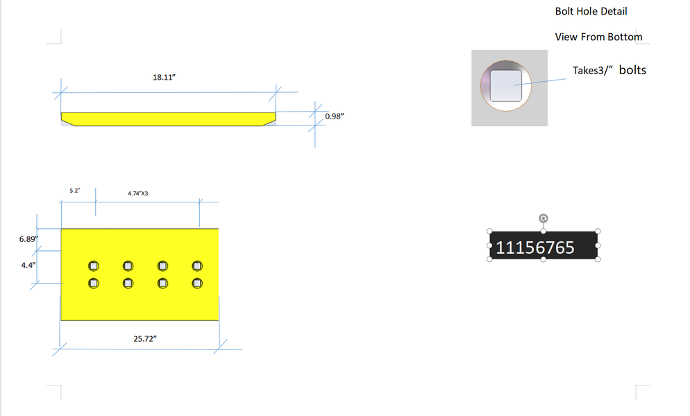 11156765 | Volvo Cutting Edges-25.81" LIP
