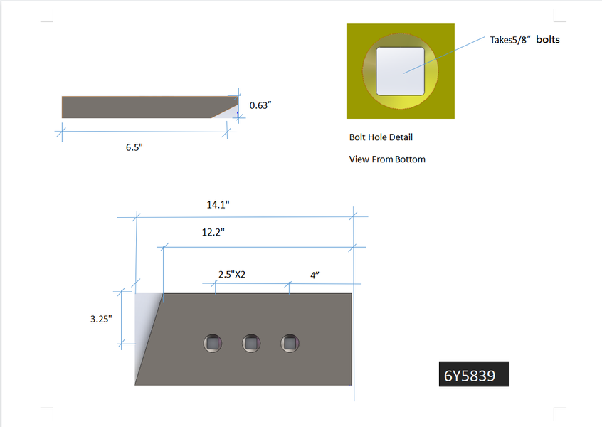 6Y5839 | Caterpillar End Bits