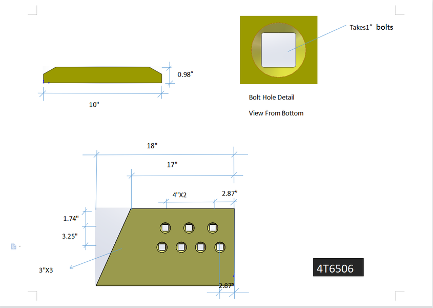 4T6506 | Caterpillar End Bits-LEVEL CUT