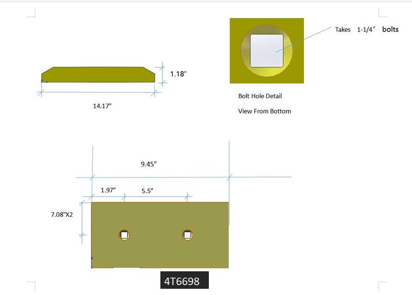 4T6698 | Caterpillar Segments-2 BOLT