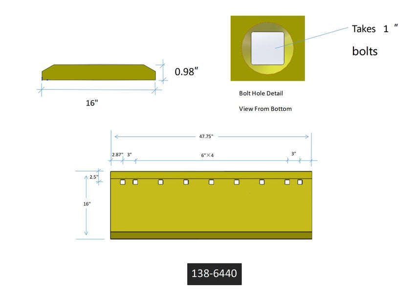 138-6440 | Caterpillar Grader Blades