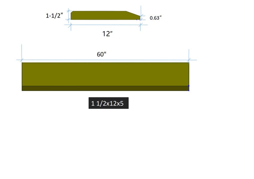 1 1/2 X 12 X 5 | Caterpillar Cutting Edges