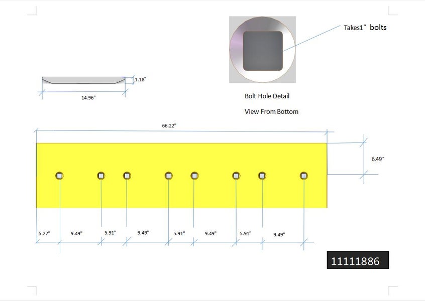 11111886 | Volvo Cutting Edges-66.22" LIP