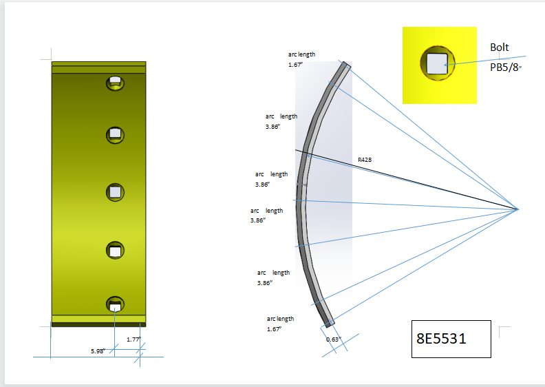 8E5531 | Caterpillar End Bits