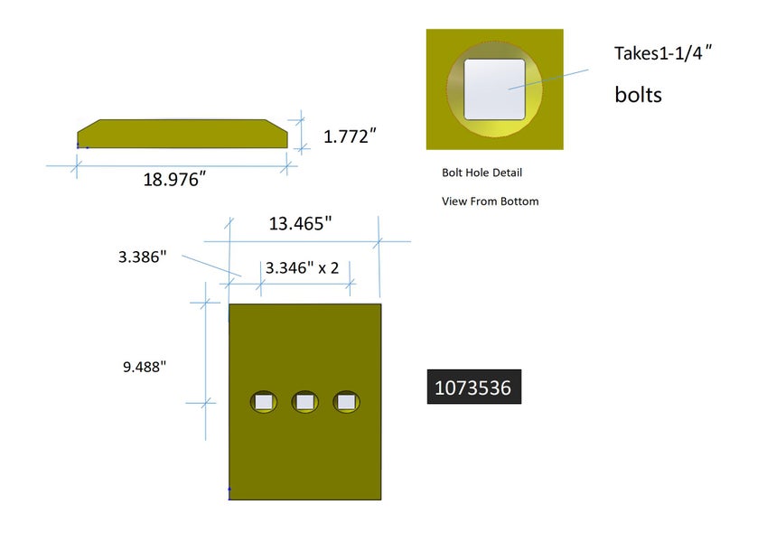 107-3536 | Caterpillar Segments-3 BOLT